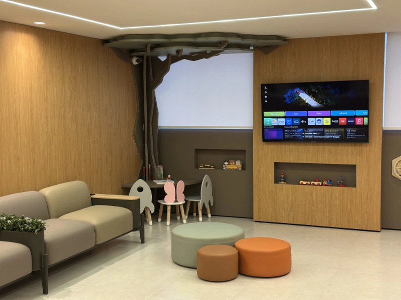 Recepção do consultório de pediatria no St. Aeroporto